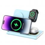 Print Logo 3 In 1 Foldable Charging Station For Phone Watch Earphone for sale