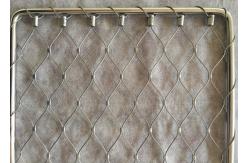 China Staircase Balustrade Cable Mesh Diamond Shape Customized Panel Size supplier