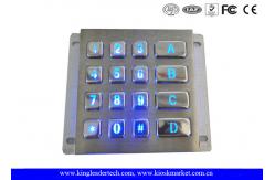 China Rugged Waterproof Vandalproof Backlit Metal Keypad Stainless Steel Keypad supplier