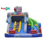 Inflatable Bouncy Slides Custom Backyard Robot Themed Inflatable Water Slide With Pool for sale