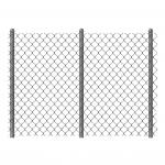 Black Green Pvc Coated Chain Link Mesh Fencing 14 Gauge Diamond Farm 6ft X 50ft for sale