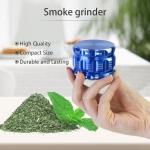 Customized Cnc Aluminum Parts Tobacco Spice Herb Grinder Blue Anodizing for sale
