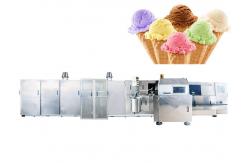 China High Capacity 3500 PCS / Hour Ice Cream Cone Machine Less Gas Consumption supplier