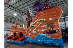 China Customized PVC Inflatable Octopus Pirate Ship Inflatable Obstacle Course supplier