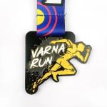 Virtual Running Medal With Patterned Color Spraying Custom Event Medals for sale