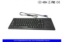 China Plastic Industrial Computer Keyboard With Function Keys And Integrated Trackball supplier