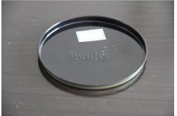 China Custom 124# Flat Smooth Strech Metal Tin Can Lid for Paper Tube supplier