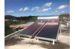 China Blue Titanium Collector Flat Plate Solar Water Heater , Solar Powered Pool Heater supplier