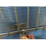 Flexible Anodized Metal Mesh Stair Railing 5.3kg/Sqm Architectural Cable Mesh