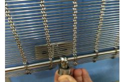 China Flexible Anodized Metal Mesh Stair Railing 5.3kg/Sqm Architectural Cable Mesh supplier