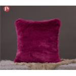 Colorful Plush Oversized faux Fur Pillow cover , Soft  cushion covers sheepskin pillow cases for sale