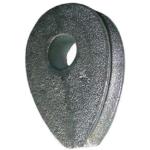 DIN3091 Wire Rope Cable Crosby Solid Thimble M8 To M40 0.122 - 12.74 Kg/Pc for sale