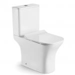 Siphonic Soft Close Ceramic Two Piece Toilet Easy Cleaning Modern For Bathroom for sale