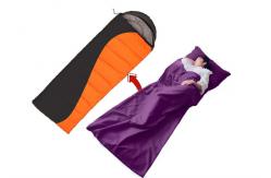 China Polyester Sleeping Bag Liner , Single Person Ultralight Sleeping Bag Inner Sheet supplier