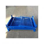 Waste Treatment Metal Stackable Storage Cage Steel Collapsible Wire Mesh Container