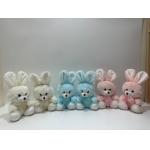 20CM 8 Easter Plush Toy Bunny Rabbit Stuffed Animal with Bowtie for sale