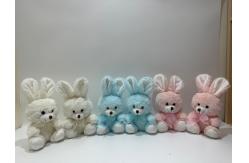 China 20CM 8 Easter Plush Toy Bunny Rabbit Stuffed Animal with Bowtie supplier