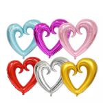 18 Inch Heart Shaped Aluminium Foil Helium Balloons for Birthday Wedding Party for sale