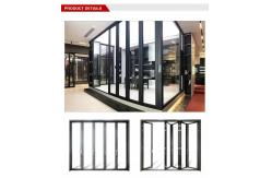 China Customized Aluminium Folding Glass Door For Balcony With Double Triple Glazing supplier
