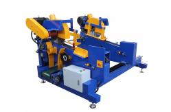 China Professional Wood Pallet Making Machine Automatic Double End Trim Cross Cut Saw supplier