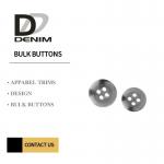 Electroplating Resin Laser Clothing Metal Buttons Lettering Logo 4 Holes for sale