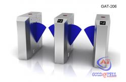 China Access Control System Auto Turnstile Full Height , Safety Outdoor Turnstile Gate supplier