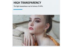 China P7.9 10.4Q10T Transparent LED Display Glass Window Wall Screen Wan supplier