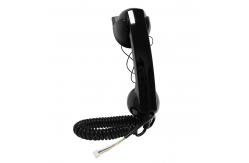 China Anti Destructive Black Telephone Handset Microphone With PC / ABS Material supplier