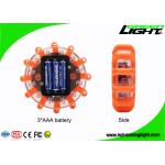 Plastic Emergency Disc LED Warning Light USB Rechargeable 3 LED Road Flare Traffic for sale