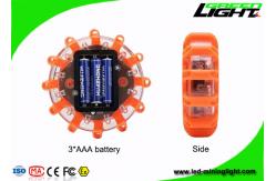 China Plastic Emergency Disc LED Warning Light USB Rechargeable 3 LED Road Flare Traffic supplier