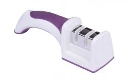 China Square Detachable Handle Knife Sharpener With Cleaning Bursh , Purple Innovational supplier