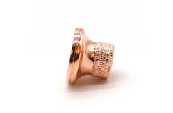 China Custom Perfume Cap Luxury Gold Plated Free Design Custom Logo supplier