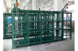 China Die Steel Roll Out Injection Mold Racks Powder Coated / Galvanized Finish Surface supplier