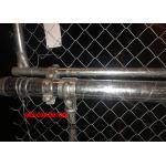 Professional 6 foot Vinyl Coated Chain Link Fence With RAL 6005 Green Colour for sale