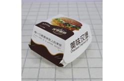 China CMYK Recyclable Compostable Burger Box Custom Take Away Fast Food Packaging supplier