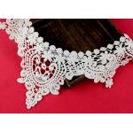 Emrbroidered Cotton Collar Applique With Retro Guipure Lace Pattern Custom for sale