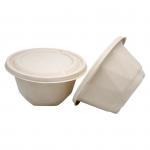 Eco Friendly Compostable Sugarcane Bagasse 750ml Takeaway Bowls With Lids for sale