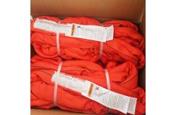 China OEM Heavy Duty Polyester Endless Round Sling Red Vertical 7 tons supplier