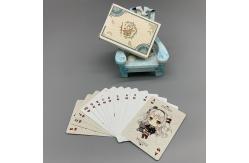 China Custom Designed Lovely Logo Printed Playing Cards 300gsm Coated supplier