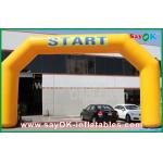 Inflatable Start Line Outdoor Yellow Cheap Advertising Inflatable Arch For Promotion for sale
