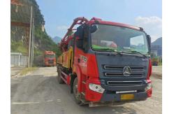 China Stable Condition Concrete Pump Trucks with Basic Maintenance and 1400mm Feeding Height supplier