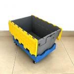 Convenient PP Plastic Storage Bin Container with Hinged Lid and Stackable Design for sale