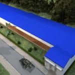 Light Weight Steel Structure Chicken House Customized Size / Color for sale