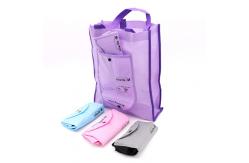 China Fold Away Reusable Collapsible Shopping Bag PP Non Woven Custom Logo supplier