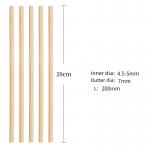 7mm Eco Friendly bulk Bamboo Drinking Straws 100Pack Custom for sale