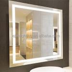 Illuminated Wall Mounted Bathroom LED Backlit Mirror with Demister and Illuminated for sale