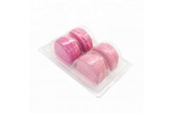 China Recyclable Acrylic Plastic Macaron Packaging 4pcs Macaron Clear Box supplier