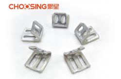 China 4 Holes Upholstery Spring Clips Plastic Half Covered 1.0mm Thickness Staple Clips supplier