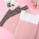 Printed Pink Waterproof Mailing Bags For Book Cloth Courier Shipping Packing for sale