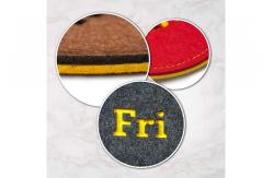 China 10*10cm Absorbent Nonslip Felt Coasters Table Decoration supplier